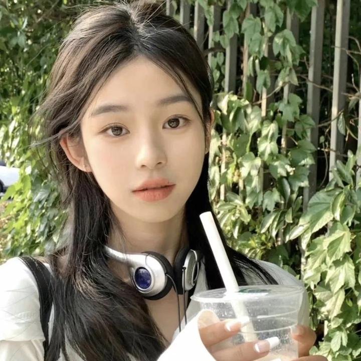 抽象画中的越南少女